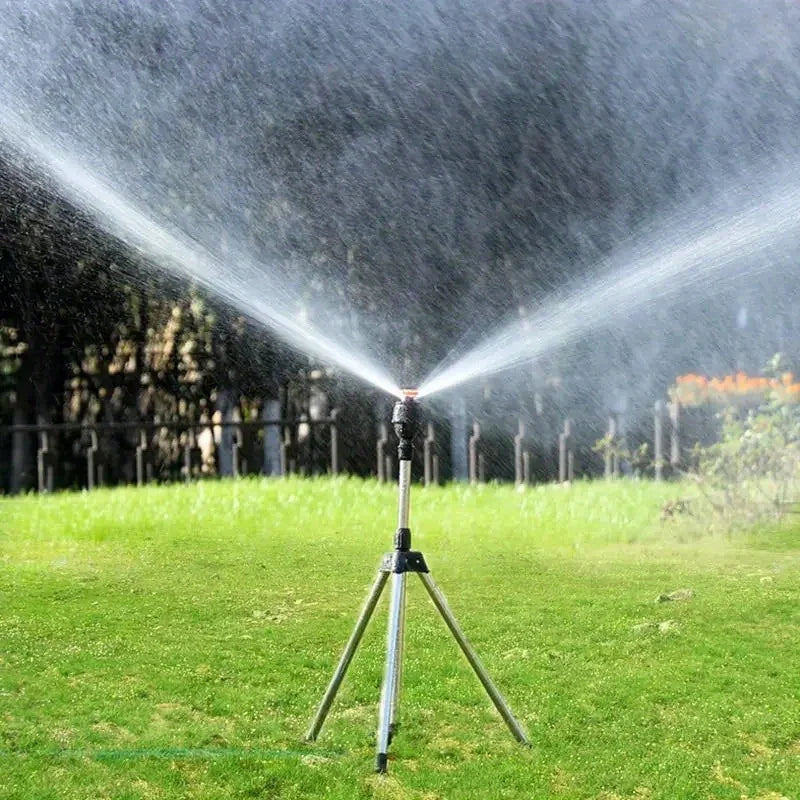 360° Rotary Garden Sprinkler Telescopic Tripod Stand Garden Sprinkler Qme