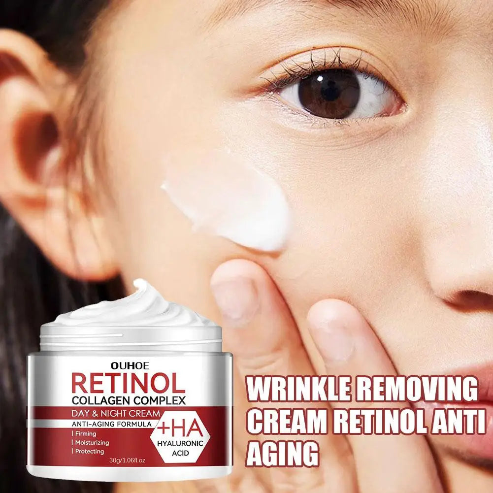 Retinol & Hyaluronic Acid Face Cream – Smooth & Brighten Anti-Aging Face Cream Qme