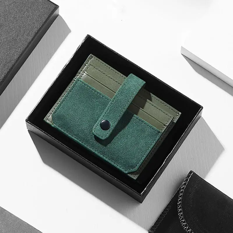 PU Leather Flip Card Holder Mini Wallet – 3 Colors | Qme Card Holder Wallet Qme
