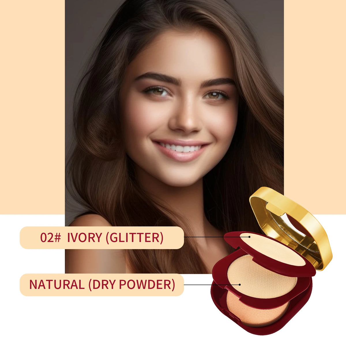 Red Pomegranate Double Layer Setting Powder – Oil Control Setting Powder Qst 02 30g