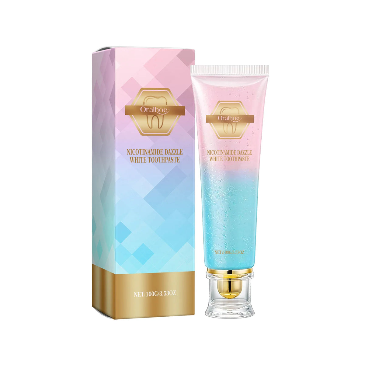 Oralhoe Niacinamide Whitening Toothpaste – Stain & Plaque Whitening Toothpaste Qst 100g boxed