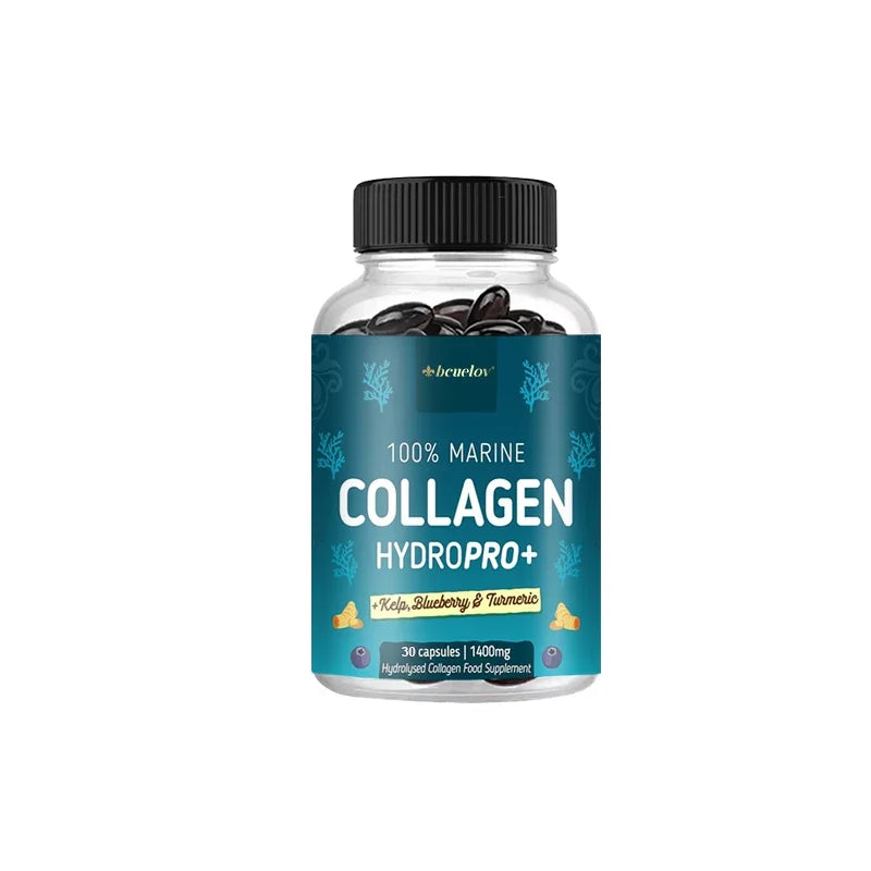 Marine Collagen Capsules – Skin, Hair & Nail Support Collagen Supplement Qst 30 count-1 bottle