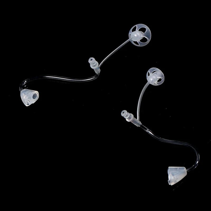 Hearing Aid Replacement Tube Left & Right Ear – 2Pcs Clear PVC Hearing Aid Accessory Qme