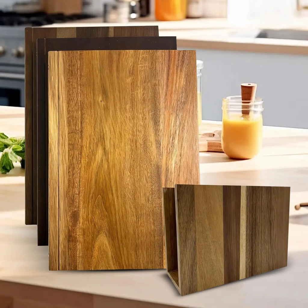 3-Piece Book-Shaped Wooden Cutting Board Set – Thickened Wooden Cutting Board Set Qme