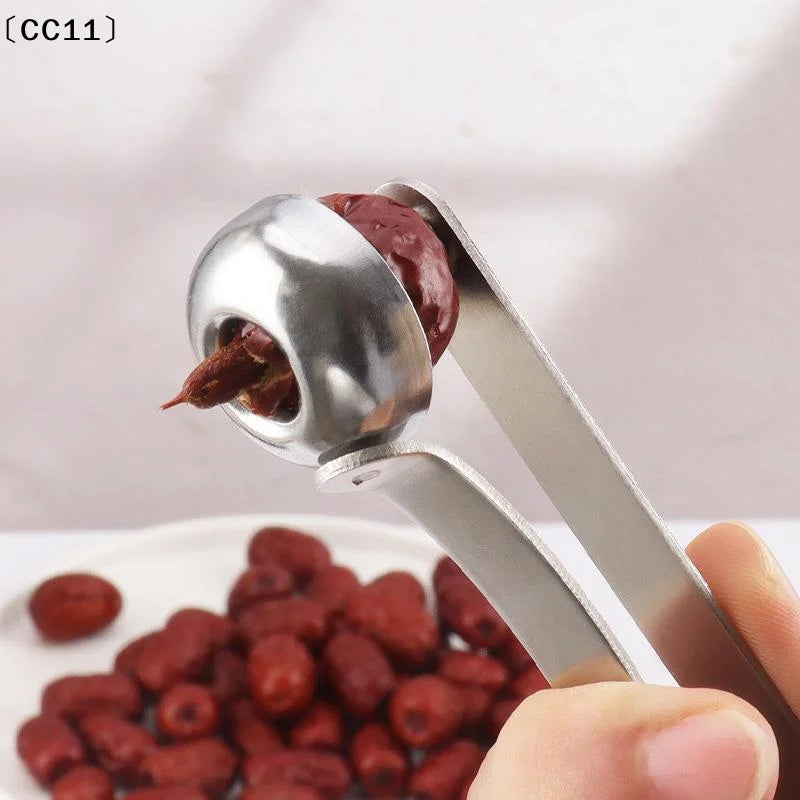 Stainless Steel Cherry Pitter – Fast One-Press Pitting Tool Cherry Pitter Tool Qme