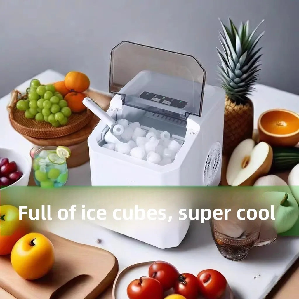 HAOYUNMA 1.3L Portable Mini Ice Maker – Automatic Bullet Ice Countertop Ice Maker Qst