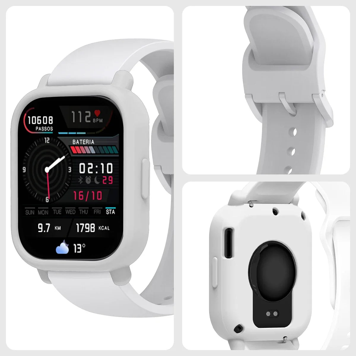 Silicone Strap & Case for Redmi Watch 5 Lite & Active – 37 Colors Smartwatch Strap Qme