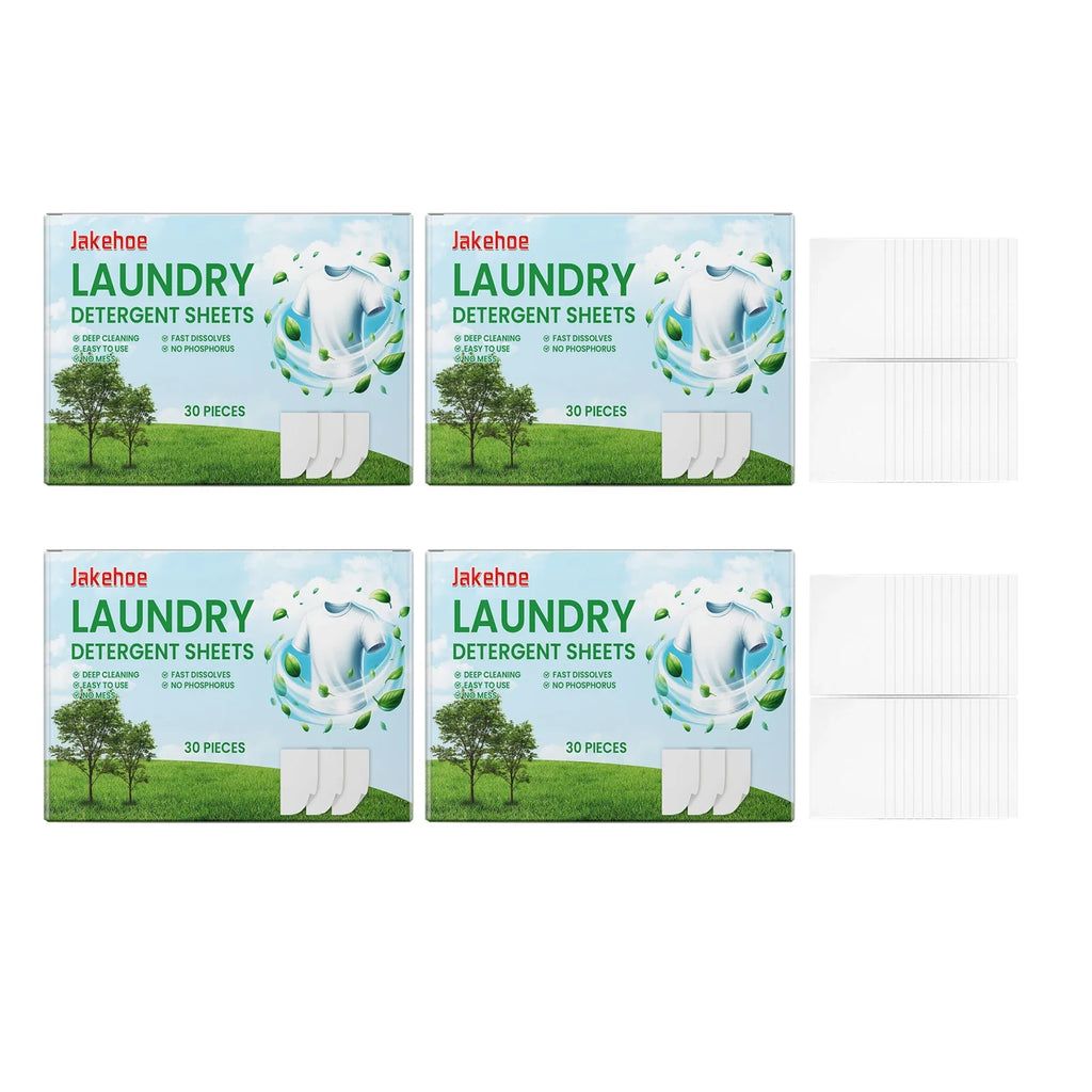 Laundry Detergent Sheets – Fast-Dissolve Stain Removing Tablets Laundry Detergent Sheets Qme 120pcs Boxed