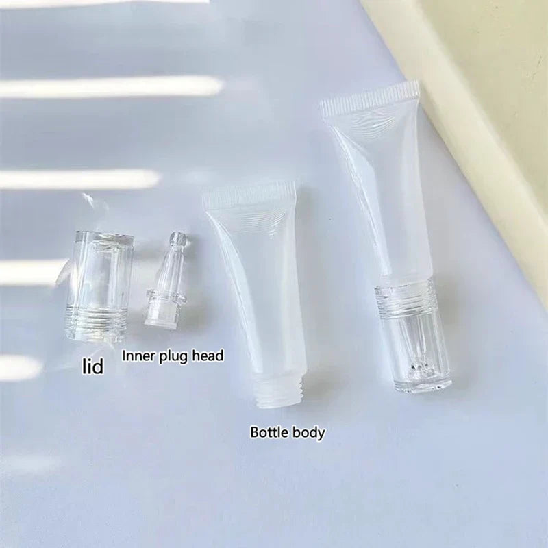 10 Refillable Cosmetic Soft Tubes – Cream, Lotion & Sunscreen Cosmetic Travel Tubes Qme