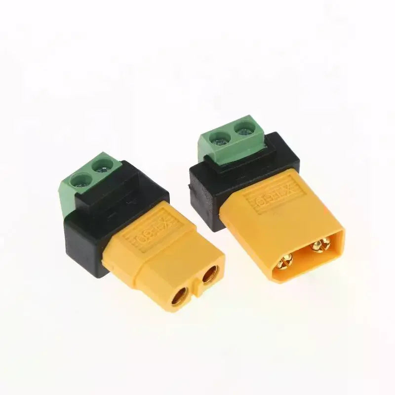 XT60 Male Female 2-Pin Solderless Charging Connector Adapter Charging Connector Adapter Qme
