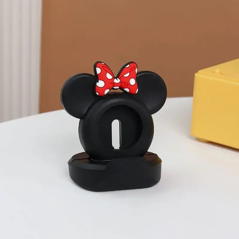 Silicone Desktop Stand for Apple Watch Series 4–10 & SE Apple Watch Stand Qme 03-Black