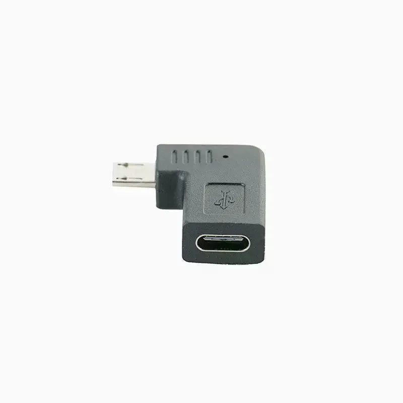90° Micro USB to USB-C OTG Adapter | Fast Charge & Data USB OTG Adapter Qme