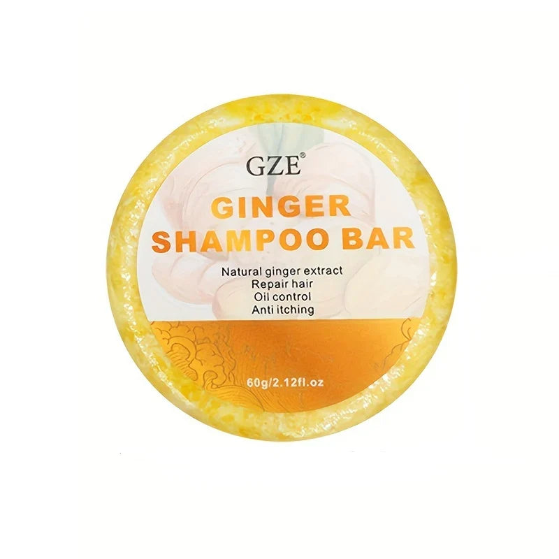 Ginger & Turmeric Solid Shampoo + Conditioner Bar | GZE Solid Shampoo Bar Qme GZE054