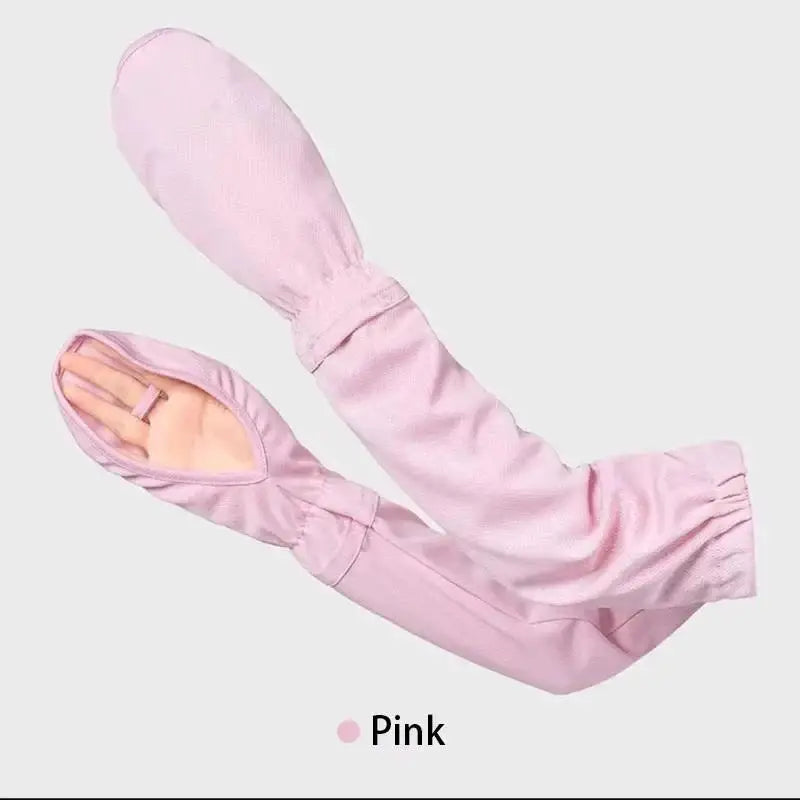Women's UPF 50+ UV Protection Arm Sleeves | Summer Sun Cover UV Protection Arm Sleeves Qst Pink