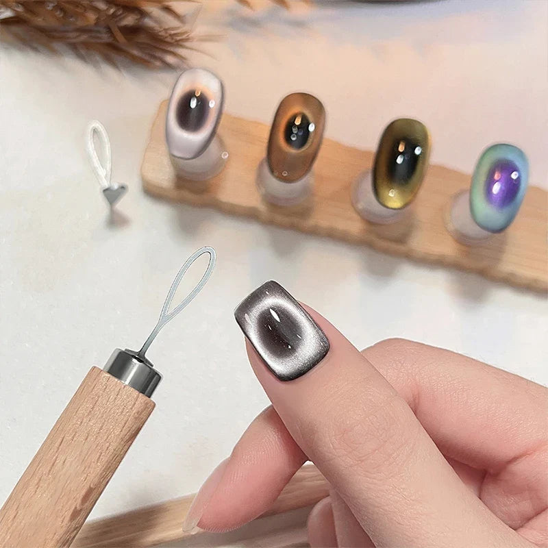 Cat Eye Magnetic Nail Art Applicator Olive Shape Tool | Qme Nail Art Applicator Qme