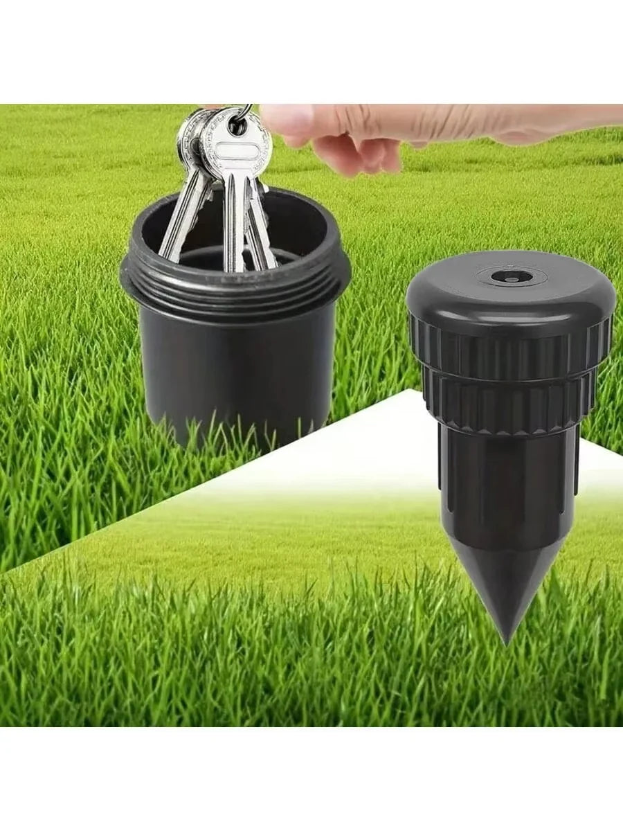 Garden Key Hider Sprinkler – Outdoor Spare Key Holder Outdoor Key Hider Qme