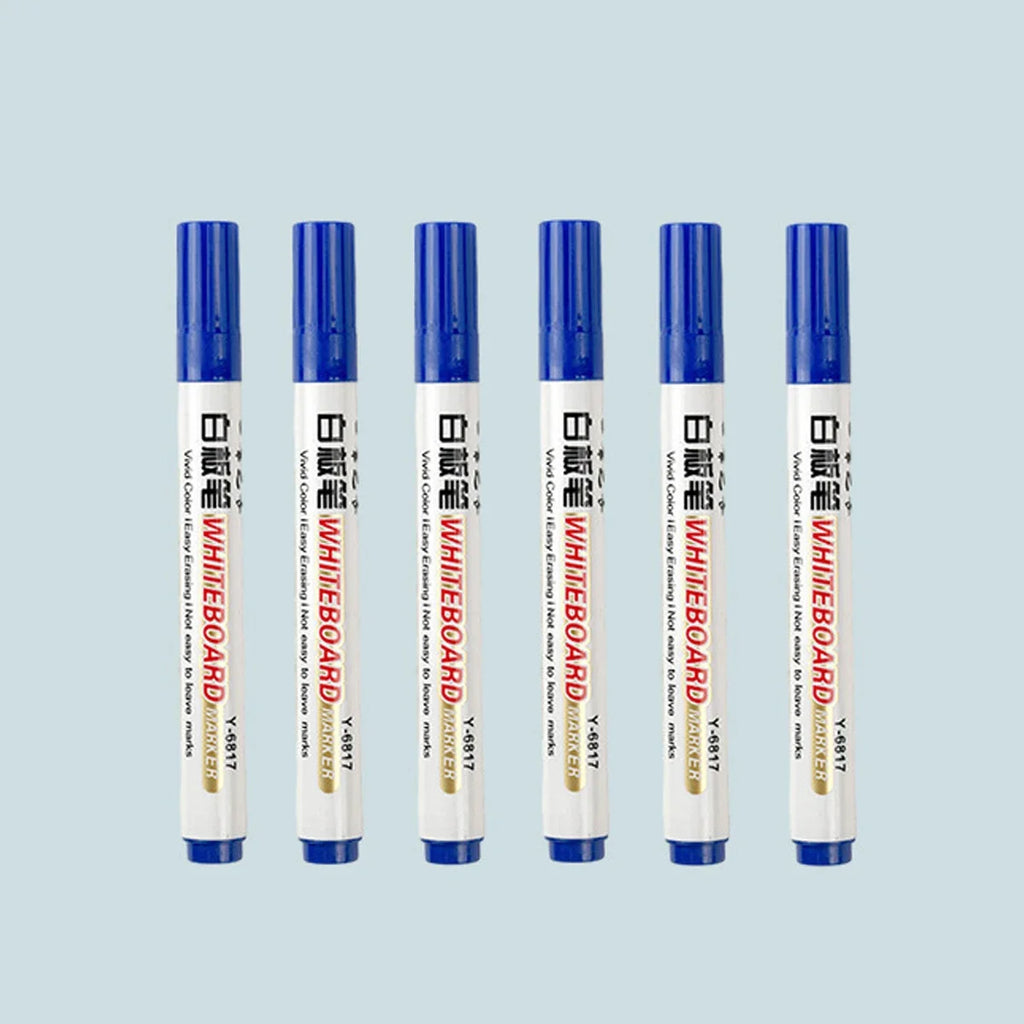 Dry Erase Whiteboard Markers Thin Nib – 4 Colors | Qme Dry Erase Markers Qme 6 blue