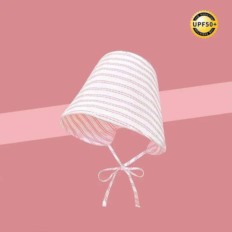 Women's Striped Bucket Hat – Wide Brim Japanese Sun Hat Women's Sun Hat Qst one size E