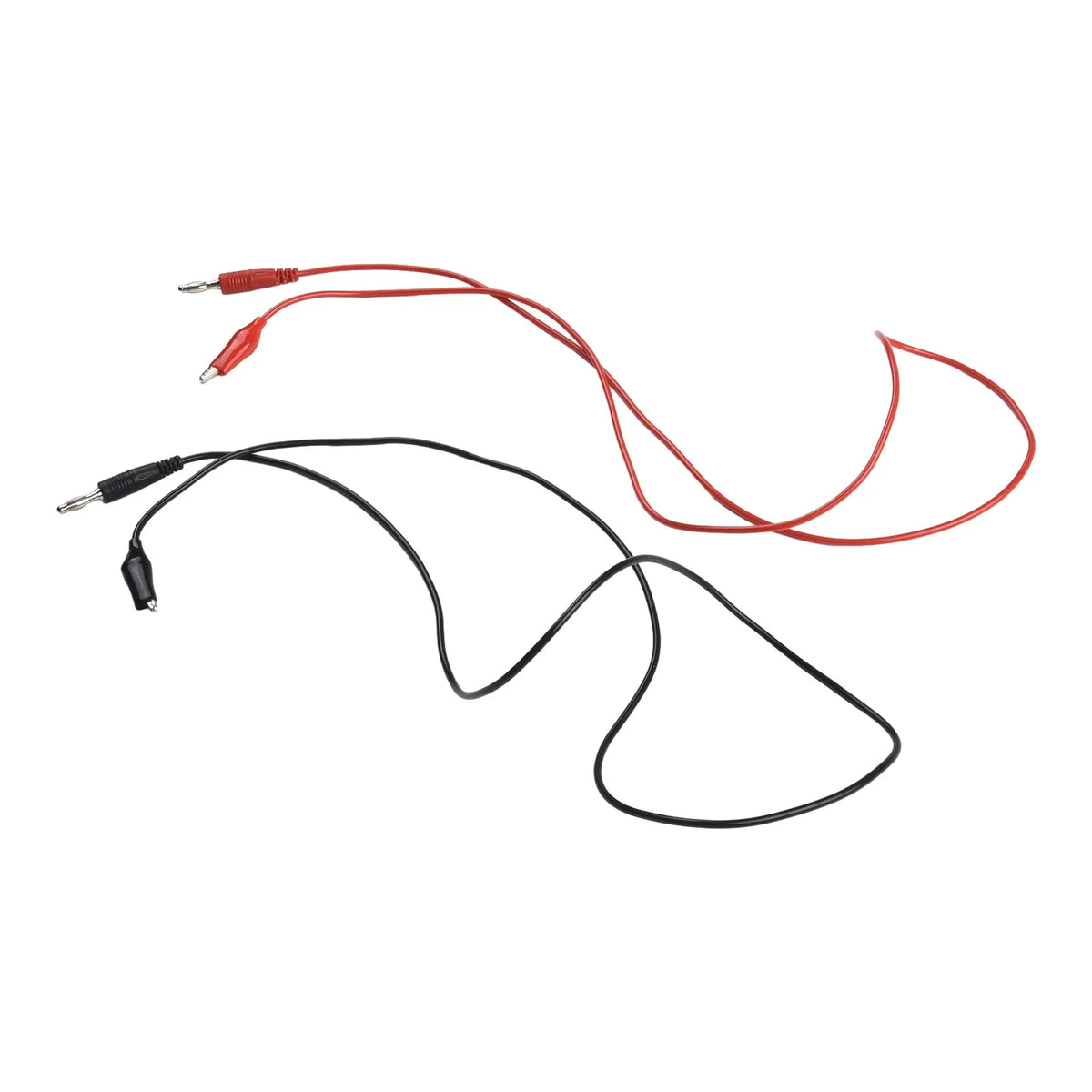 Multimeter Test Leads Banana Plug & Crocodile Clamps | Red & Black Multimeter Test Leads Qme
