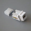 CAT6 RJ45 Crimping Module Connector Covers 10-Pack Network Connector Cover Qme WHITE