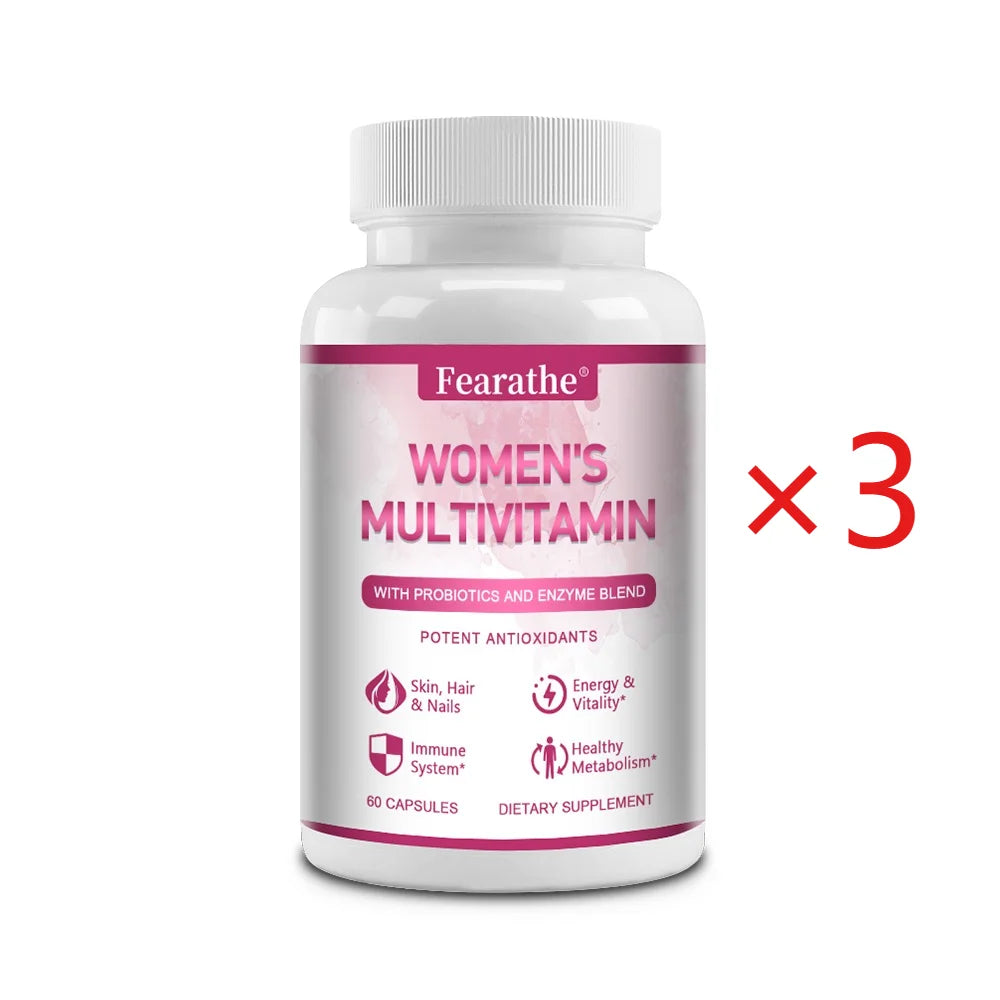 Women's Multivitamin Capsules – Complete Daily Nutrient Support Women's Multivitamin Qst 60 count-3 bottle