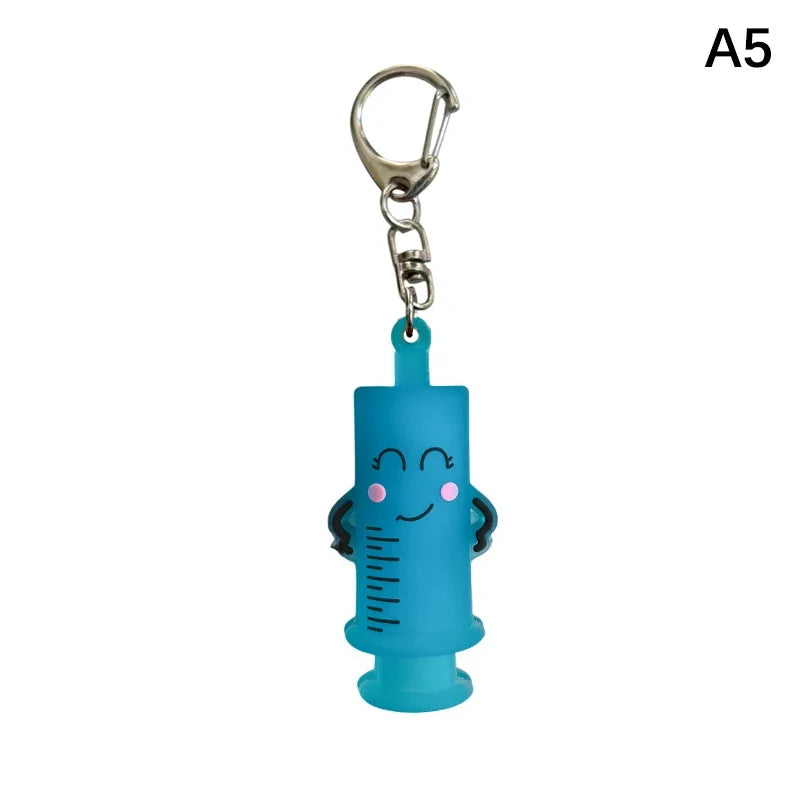 Syringe-Shaped Ampoule Bottle Opener Keychain Cutter Tool Ampoule Bottle Opener Qme A5
