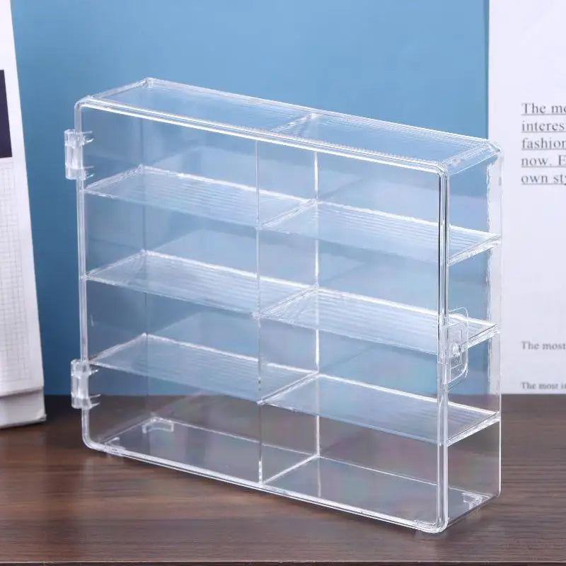 Compact Car Model Display Box – Dust-Proof Clear Acrylic Stand Collectible Display Case Qme