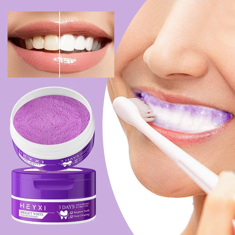 Purple Tooth Powder – Deep Cleansing Fresh Breath Formula Tooth Powder Qme