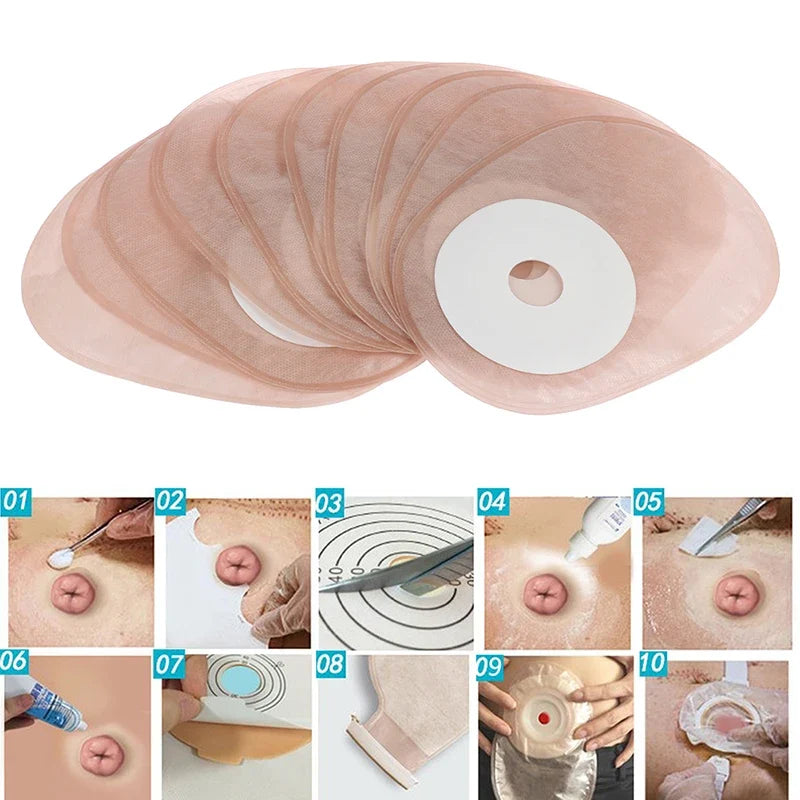 Drainable Disposable Ostomy Bag | Single Pouch Colostomy System Drainable Ostomy Bag Qme