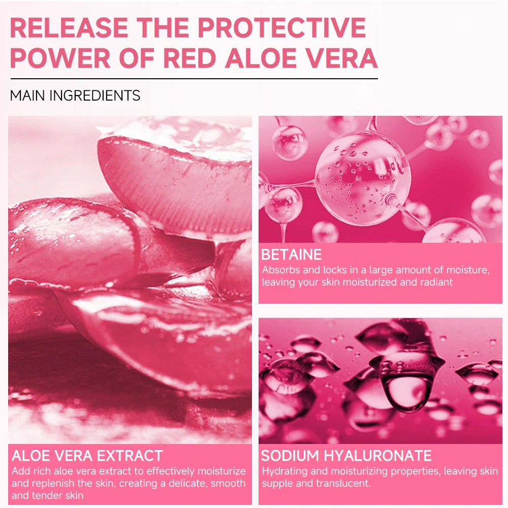 REAROYA Aloe Vera Gel Cream 300g – Moisturizing Sleeping Mask Aloe Vera Gel Cream Qst