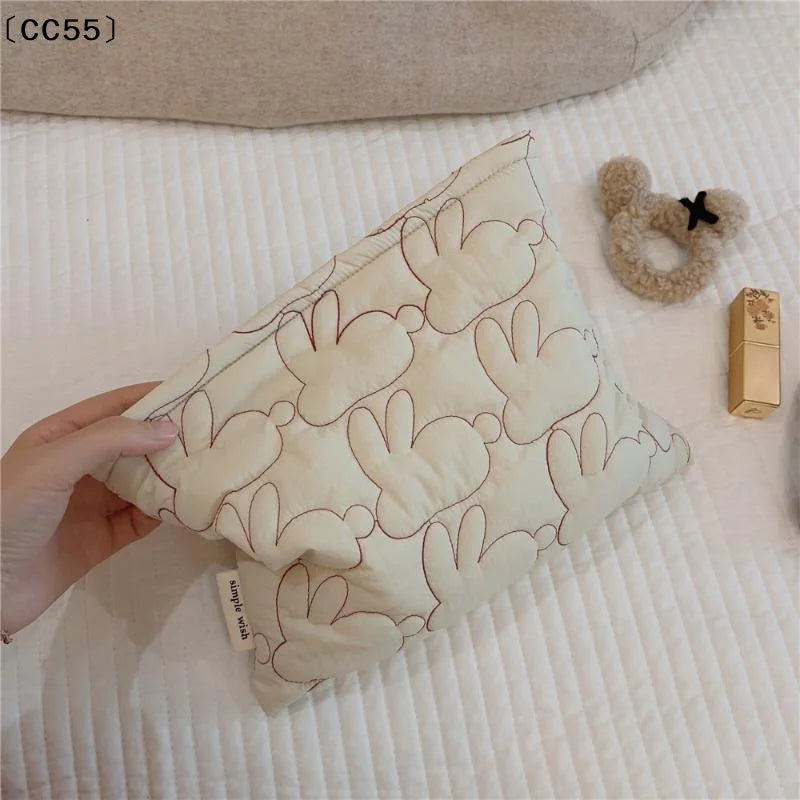 Kawaii Rabbit Makeup Bag – Cute Cosmetic Organizer Pouch Cosmetic Organizer Bag Qst