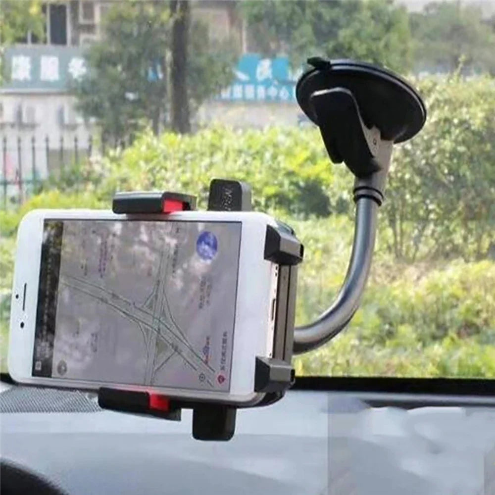 360° Flexible Long Arm Car Phone Mount | Universal Suction Car Phone Mount Qme