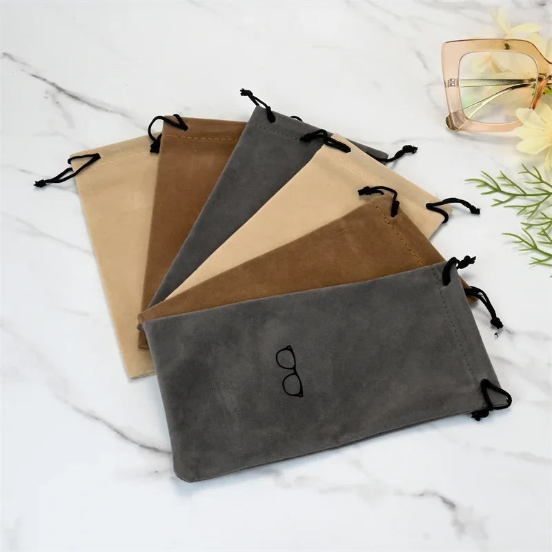 Soft Portable Glasses Case – Viscose Eyewear Pouch Bag Eyewear Pouch Case Qme