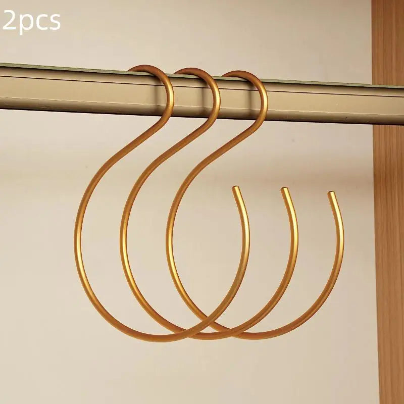 Aluminum Hat Rack Hanger Cap Storage Holder Closet Hooks Hat Rack Organizer Qme Gold