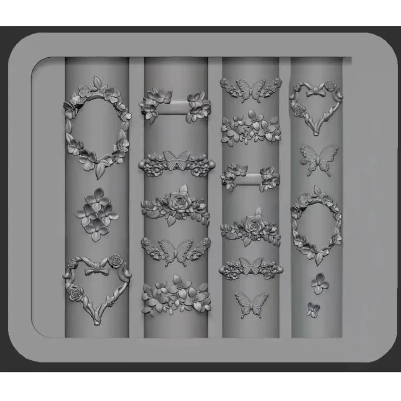 3D Bow Silicone Nail Art Mold – Reusable DIY Manicure Tool Nail Art Mold Qst A2
