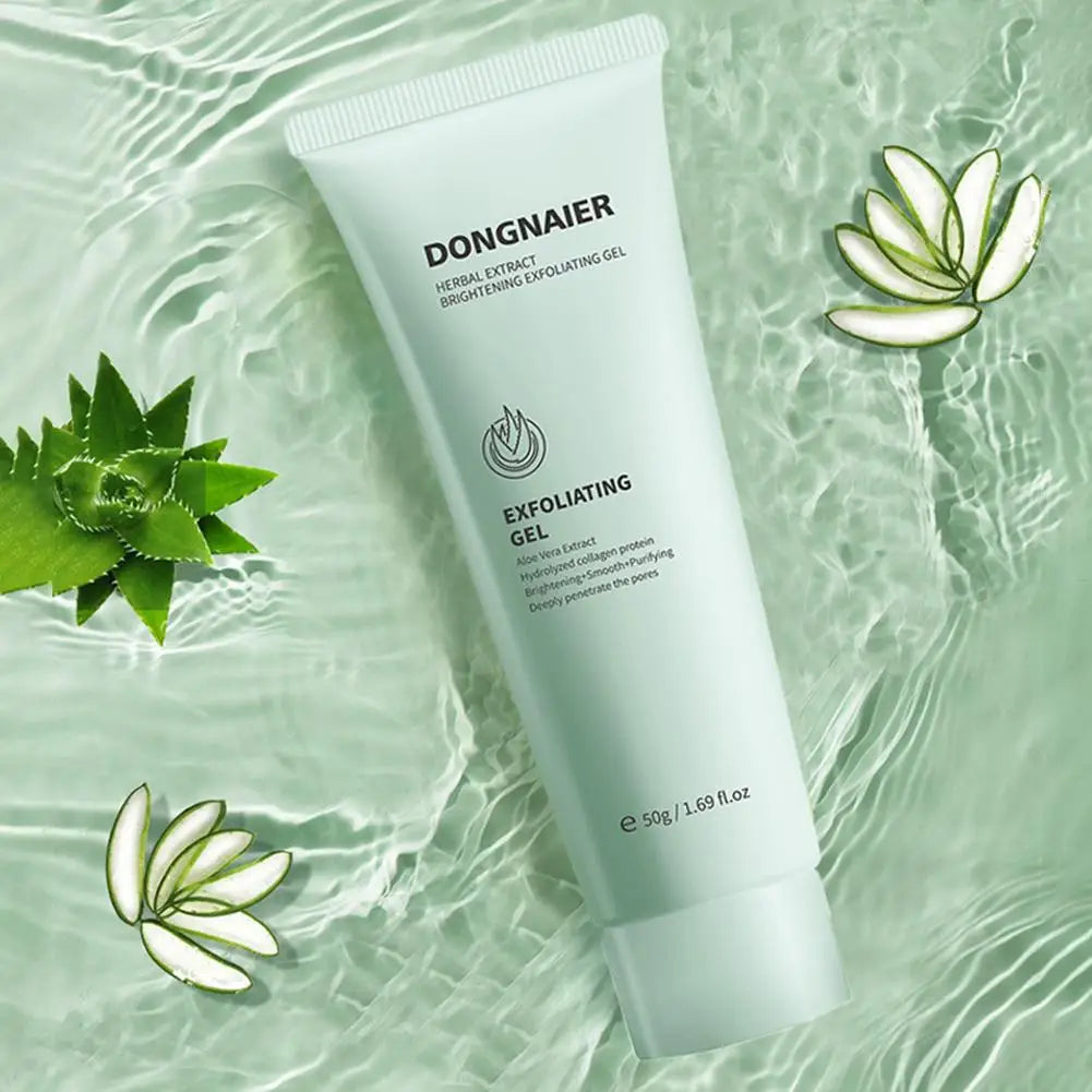 Brightening Herbal Extract Exfoliating Facial Scrub Gel | Qme Facial Exfoliating Scrub Qme