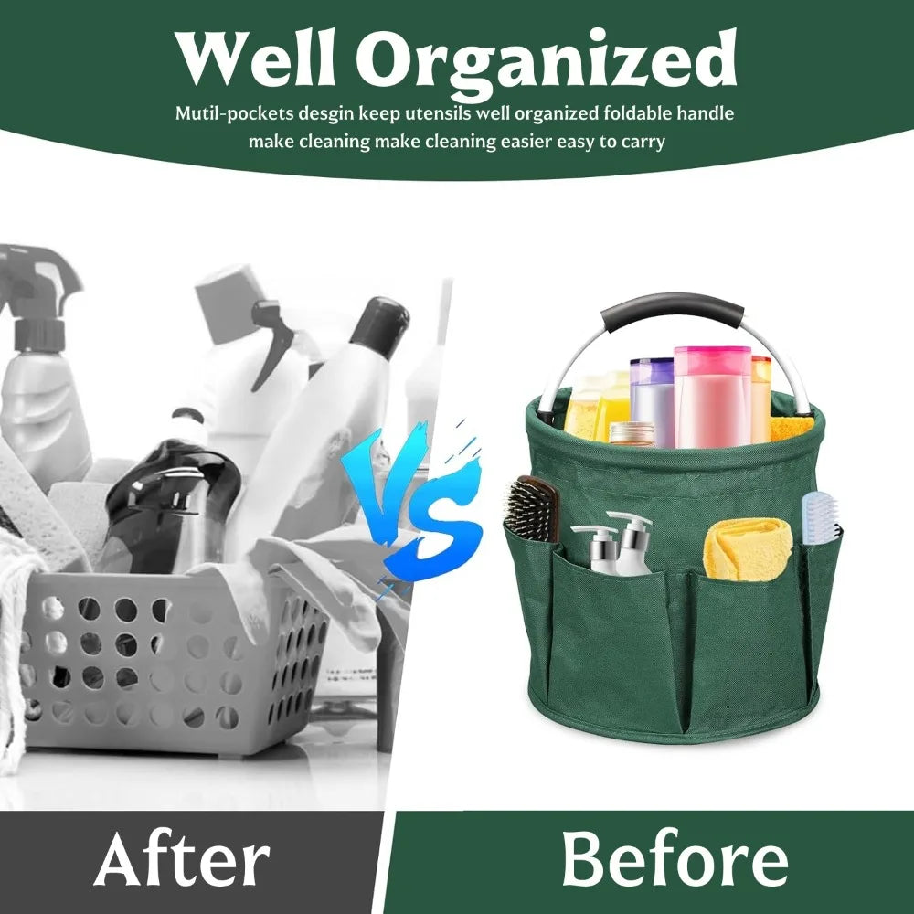 17L Foldable Storage Bucket 600D Oxford Cloth Tool Organizer Foldable Storage Organizer Qme