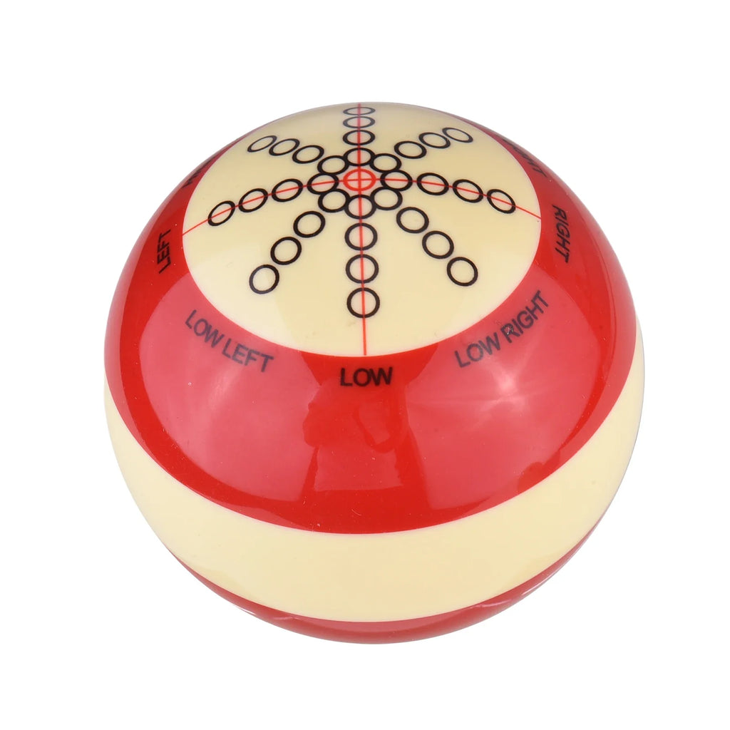 Resin Billiard Training Cue Ball Set – Red & White Pool Practice Billiard Training Ball Qme