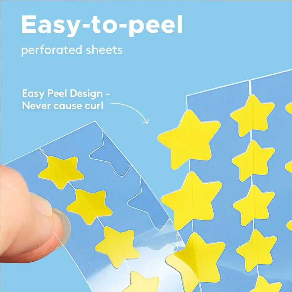 Colorful Star Pimple Patches – Invisible Skin Care Stickers Pimple Patch Qme
