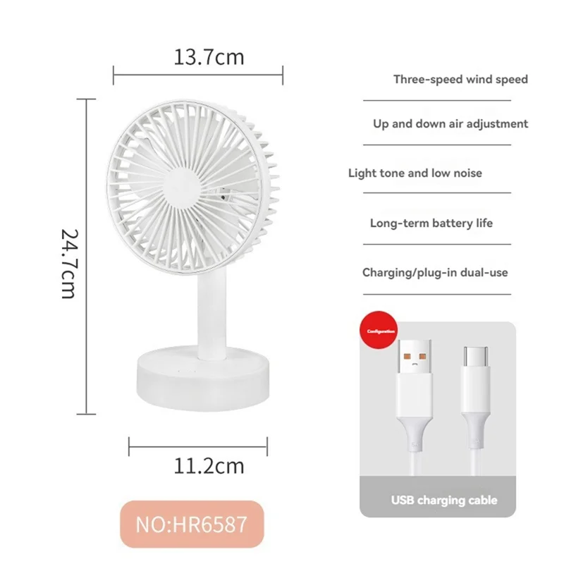 MiLESEEY B15C USB Rechargeable Portable Mini Fan Portable Mini Fan Qst