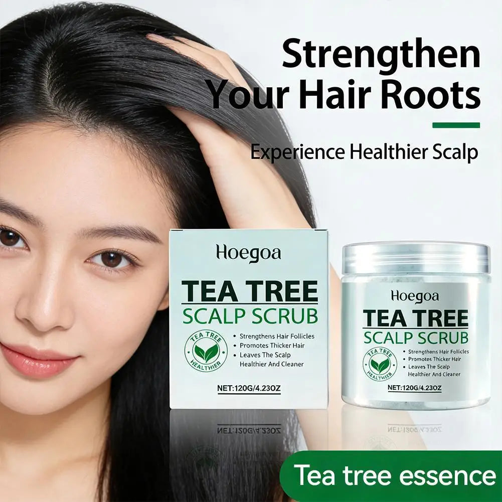 Tea Tree Scalp Scrub – Deep Cleanse & Moisturizing | Hoegoa Scalp Scrub Treatment Qme 1pcs CN