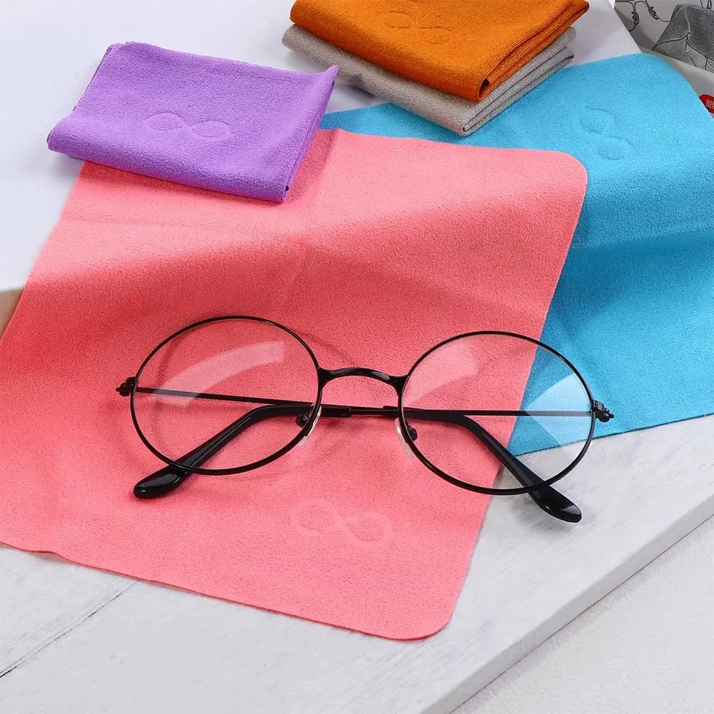 5-Pack Suede Microfiber Glasses & Lens Cleaning Cloths Microfiber Cleaning Cloth Qme