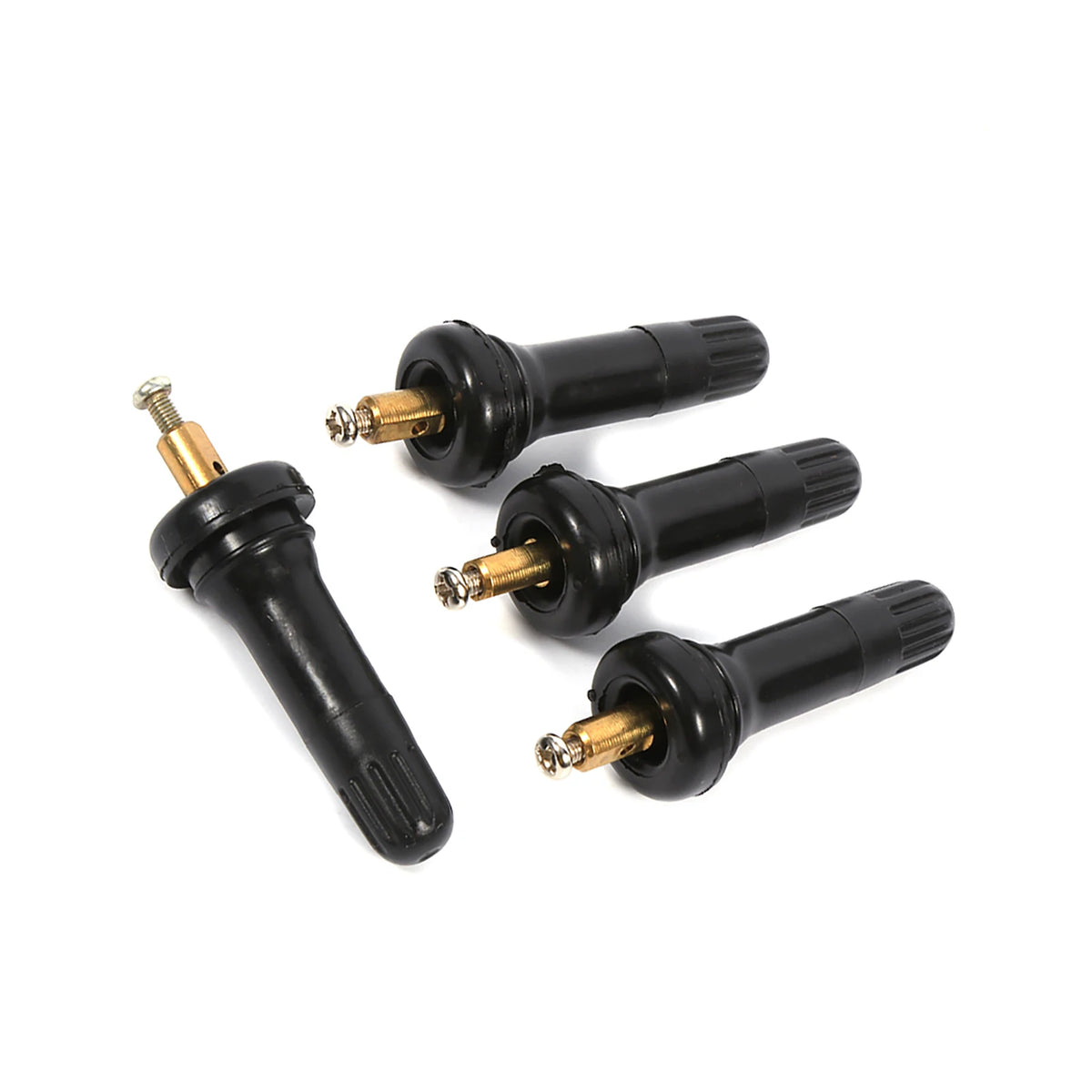 TPMS Snap-In Tire Valve Stems 4pcs – Rubber & Copper TPMS Valve Stems Qst