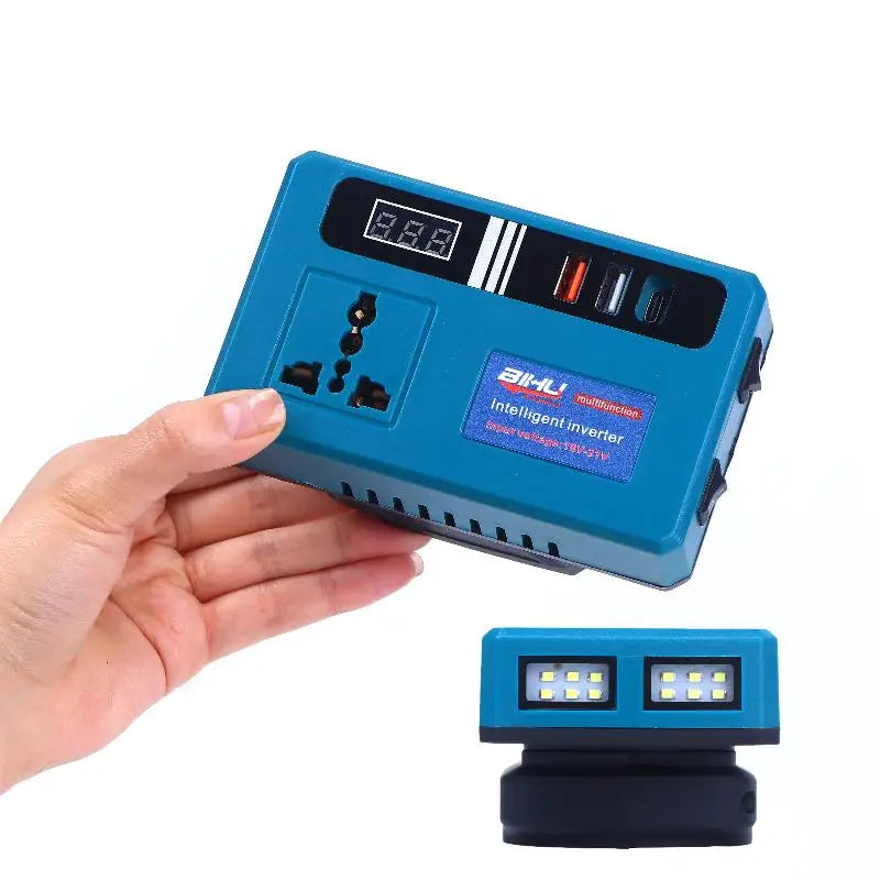 Mini Portable Power Inverter 120W 21V with 3 USB Ports Portable Power Inverter Qme