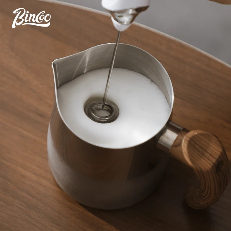 BINCOO Handheld Electric Milk Frother – Latte Foam Maker Milk Frother Qst