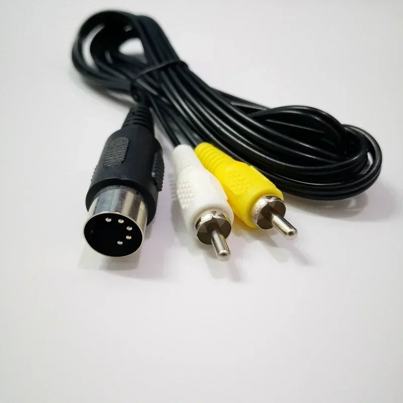 RCA AV Cable for SEGA Mega Drive 1 – 1.8m, 5-Pack AV Game Console Cable Qme
