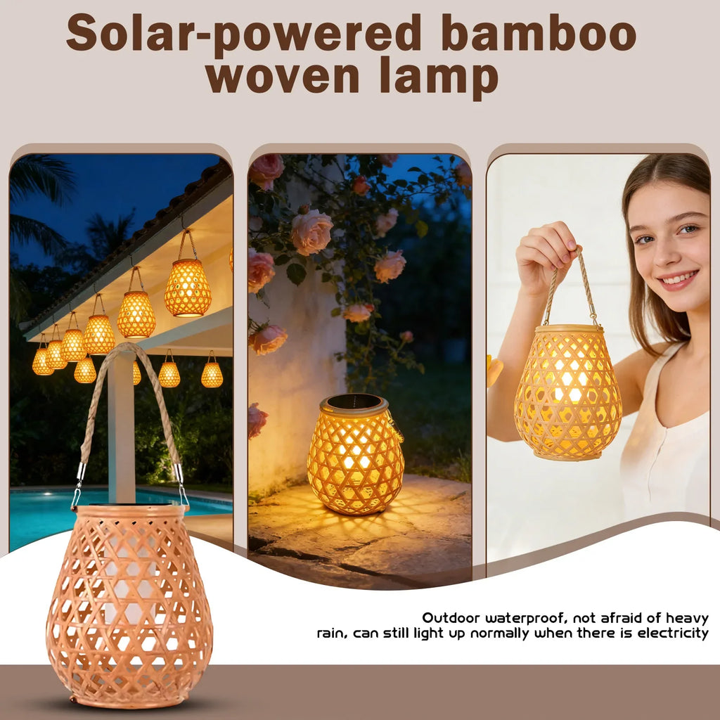 Hand-Woven Rattan Lamp Shade Vintage Chandelier Pendant Cover Rattan Lamp Shade Qme White