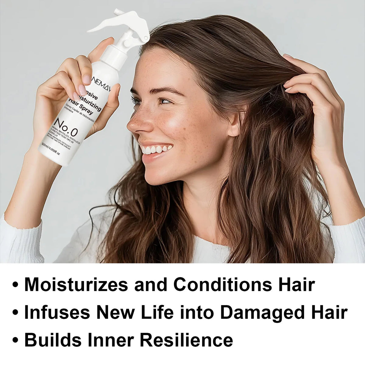 Intensive Moisturizing Hair Spray – All Hair Types, 120ml Leave-In Hair Spray Qst