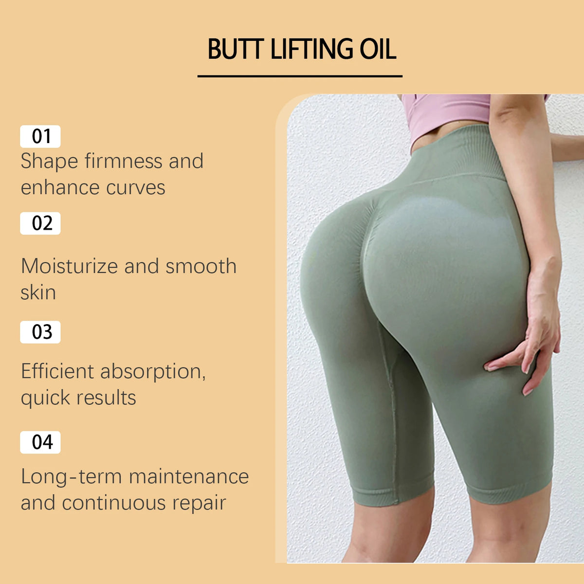 YOUNGCOME Buttock Firming & Lifting Body Oil 30ml Body Firming Oil Qst