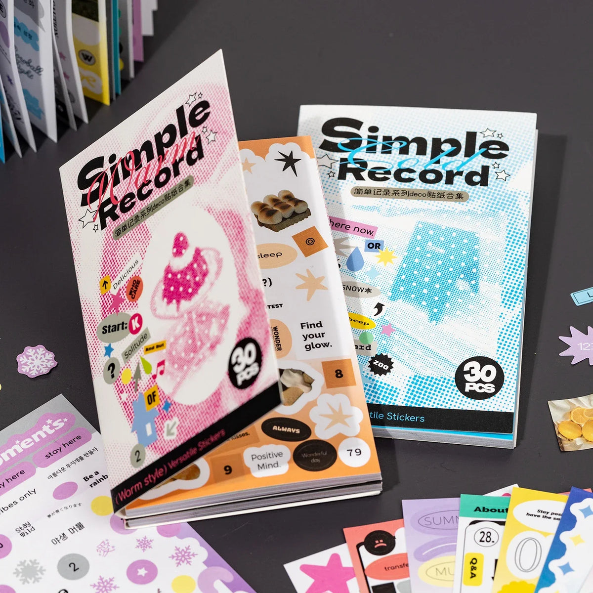Y2K Sweet Cool Sticker Book – Scrapbooking & Craft Decor Decorative Sticker Book Qme